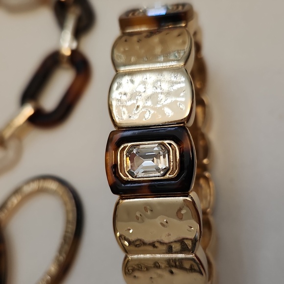 3 Piece Tortoiseshell Jewelry Set Including a Lilly Pulitzer Stretch Bangle! - Picture 7 of 7